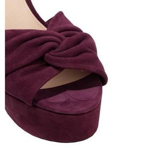 Rachel Zoe Plum Suede Platform Sandal